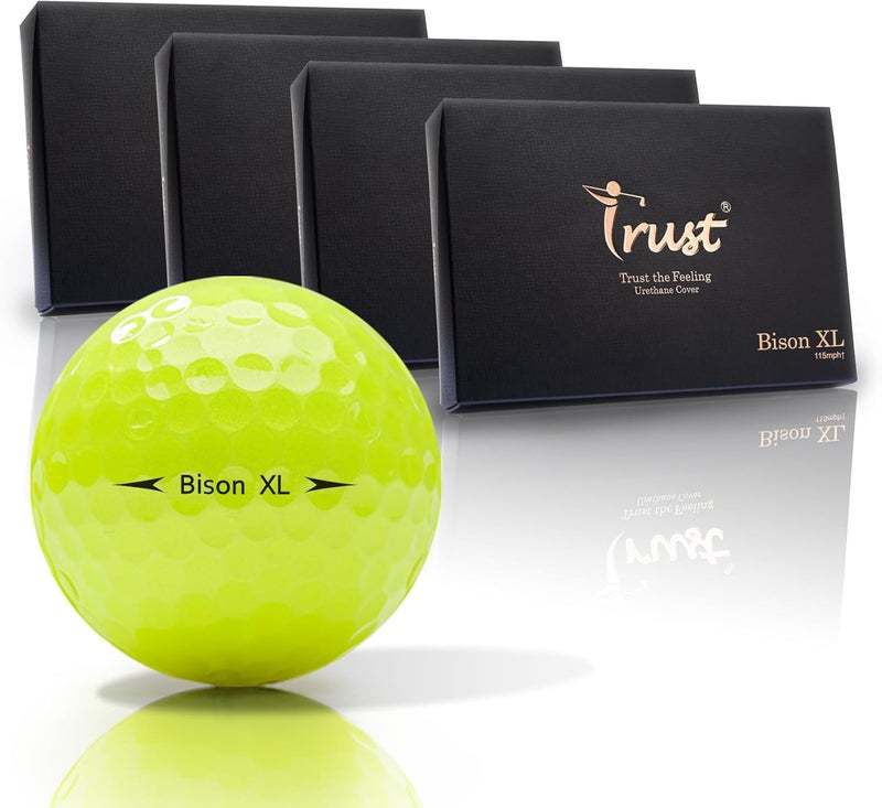 Trust Golf Ball I K8 Bison I Urethane Cover with Reactive Core I 3-Pcs I for Different Swing Speed I 12, 48, or 100 Balls I - Image 1